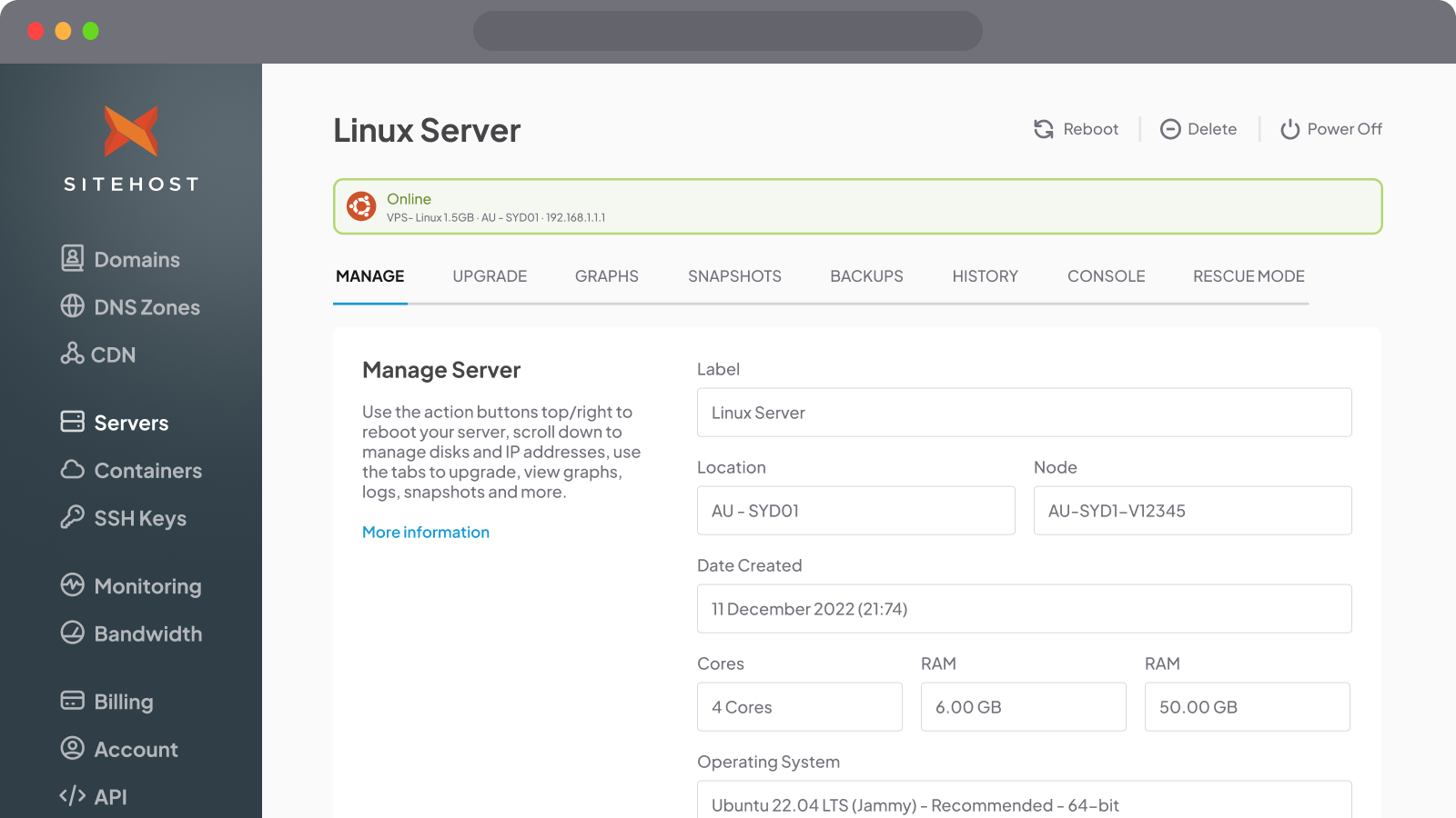 Linux Virtual Host Linux Virtual Servers (VPS) in New Zealand & Australia – SiteHost